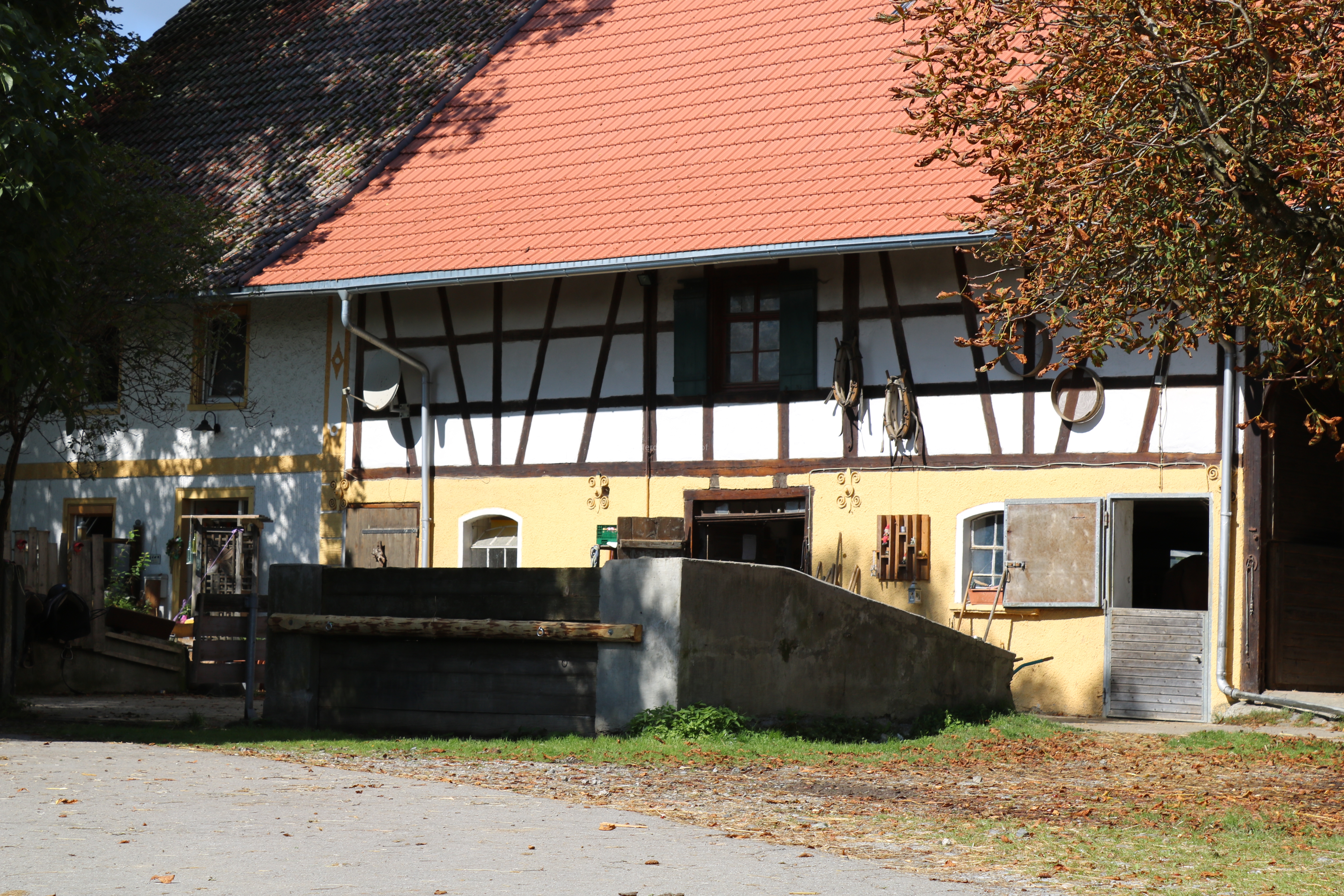 Ausblick auf die Anbindeplätze